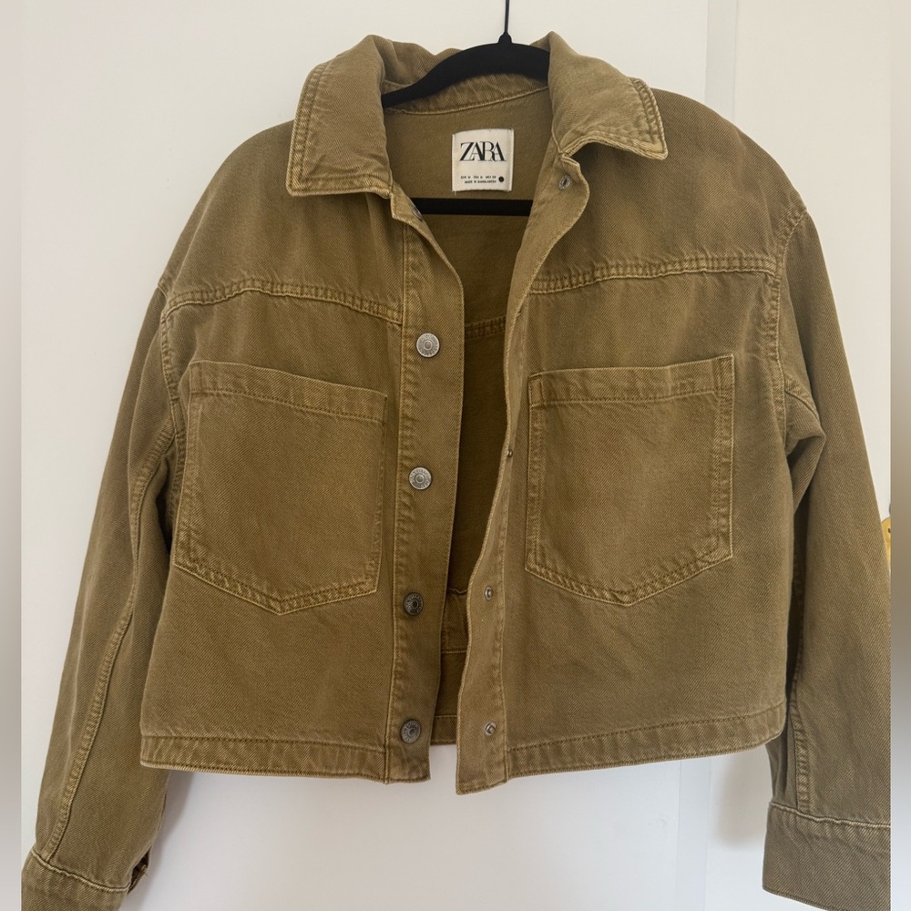 Green denim Zara jacket